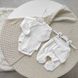 Набір одягу 6 предметів з трикотажного полотна вафелька для новонародженого малюка 179 фото 3